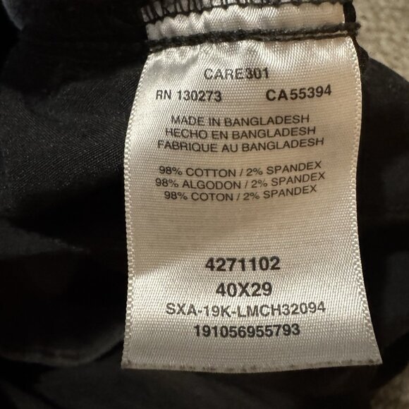 Lee Extreme Pants Men's 40x29 Gray Comfort Relaxed Fit Slash Pocket - Picture 7 of 11